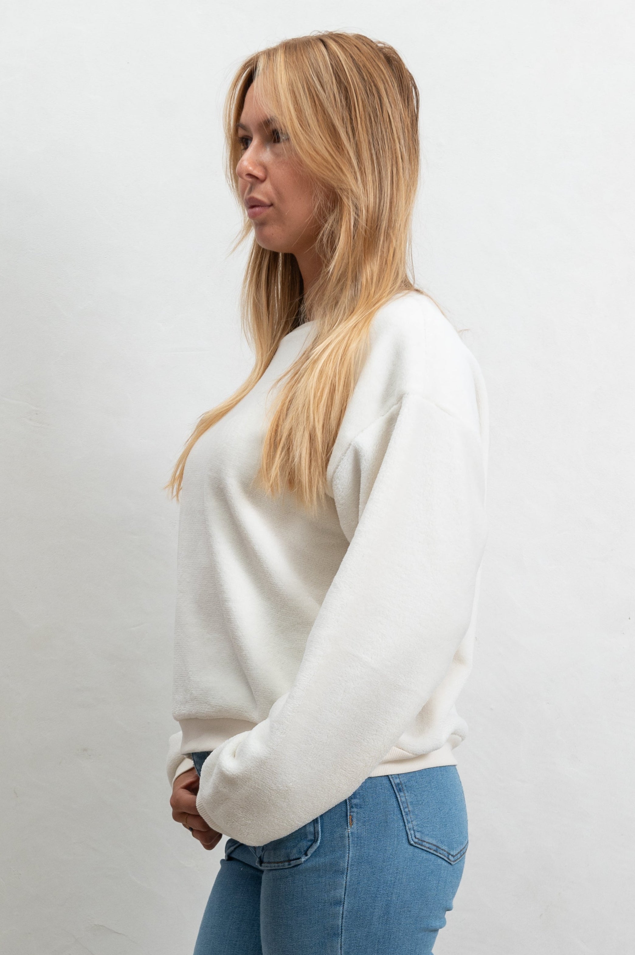 CROP POLAR SWEAT