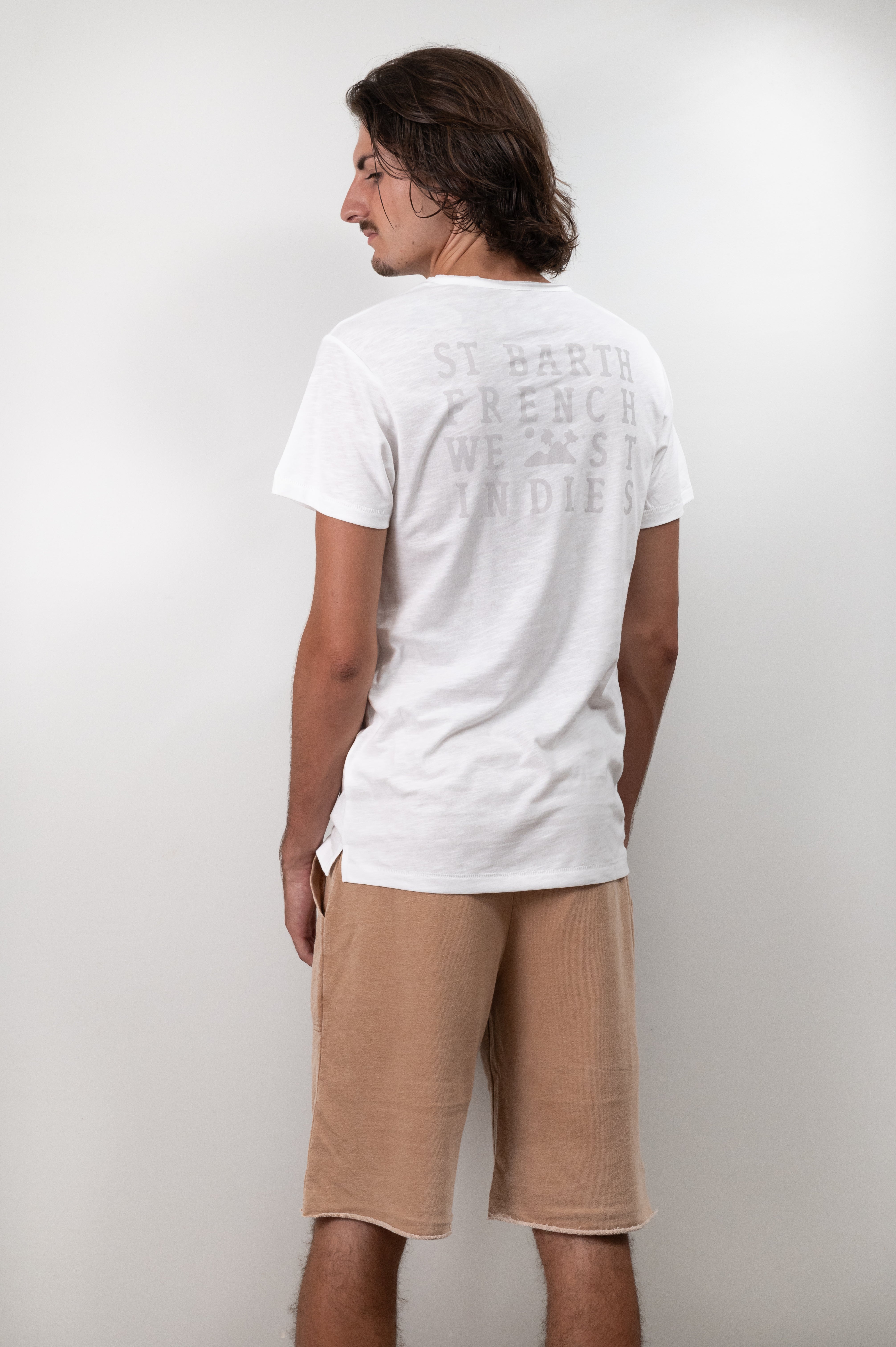 V-neck cotton short-sleeve